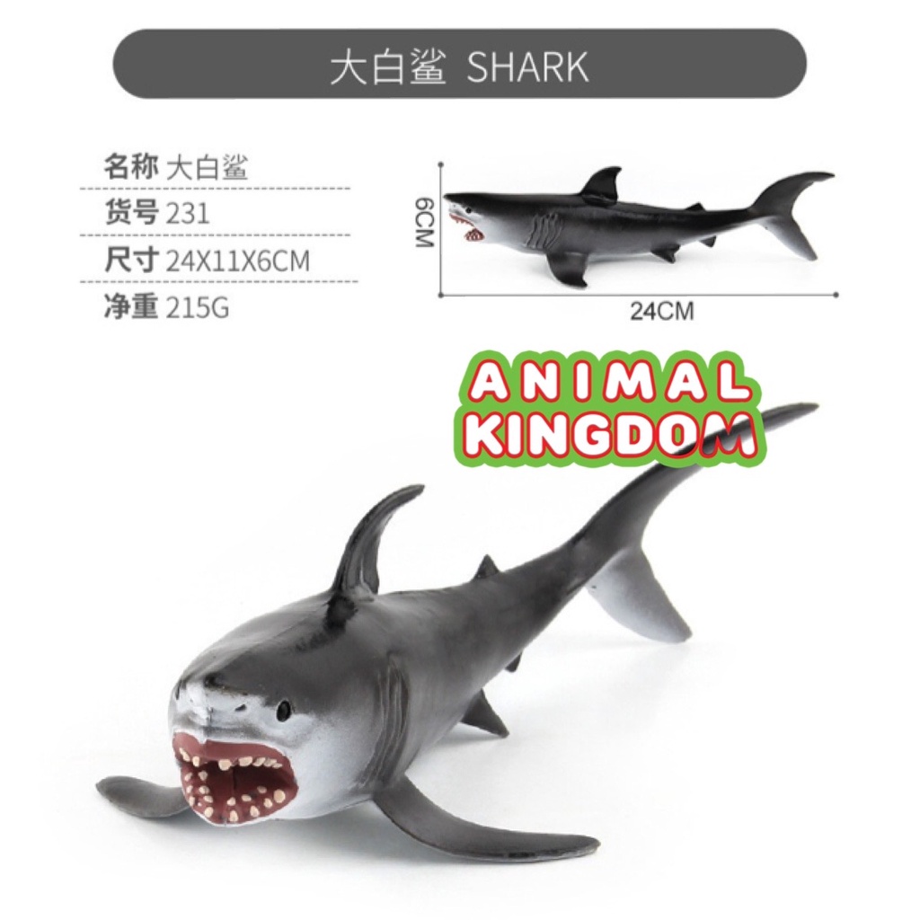 animal-kingdom-โมเดลสัตว์-ฉลามขาว-ขนาด-24-00-cm-จากสงขลา