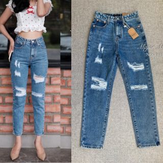 JH1790#ยีนส์ทรงบอยมีS-XL#jeans house