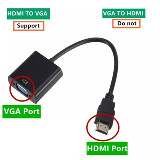 HDMI TO VGA Cable Converter HDMI ชาย VGA Famale แปลงอะแดปเตอร์ Digital Analog HD 1080P สำหรับ PC แล็ปท็อปแท็บเล็ต HDMI