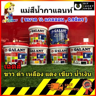 แม่สีน้ำ สีทาบ้าน สีน้ำ กาแลนท์ สีทาบ้าน แม่สี สีน้ำอะครีลิค Galant ภายนอก ภายใน ขนาด 0.9 ลิตร 1/4 แกลลอน ปลอด​สารพิษ