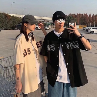 เสื้อเชิ้ตแขนสั้น พิมพ์ลายตัวอักษร ทรงหลวม สไตล์เกาหลี แฟชั่นฤดูร้อน สําหรับผู้ชาย 2022