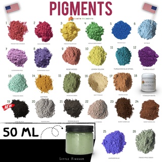 50 ml Pigment จากแร่ 💎Non-Toxic ~เม็ดสีสำหรับทำสีน้ำ~  นำเข้าจากอเมริกา