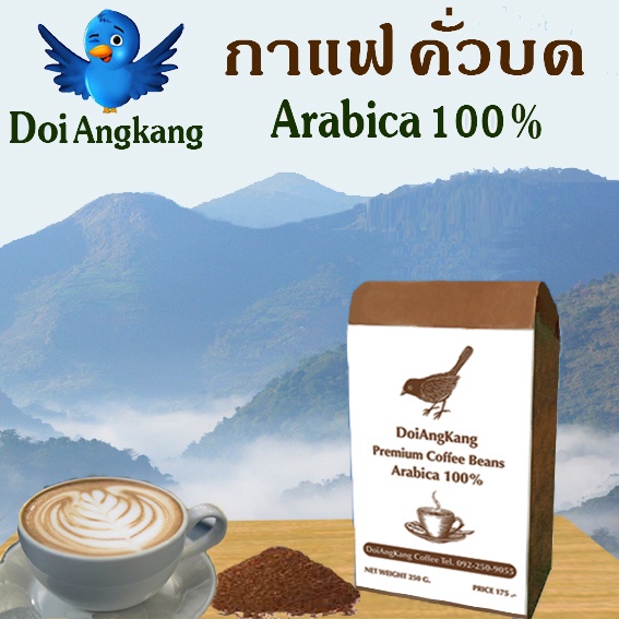 กาแฟคั่วบด-กาแฟดอยอ่างขาง-arabica100-250g