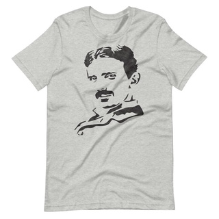 [S-5XL]Nikola * Tesla เสื้อยืด คละสี สีเทา