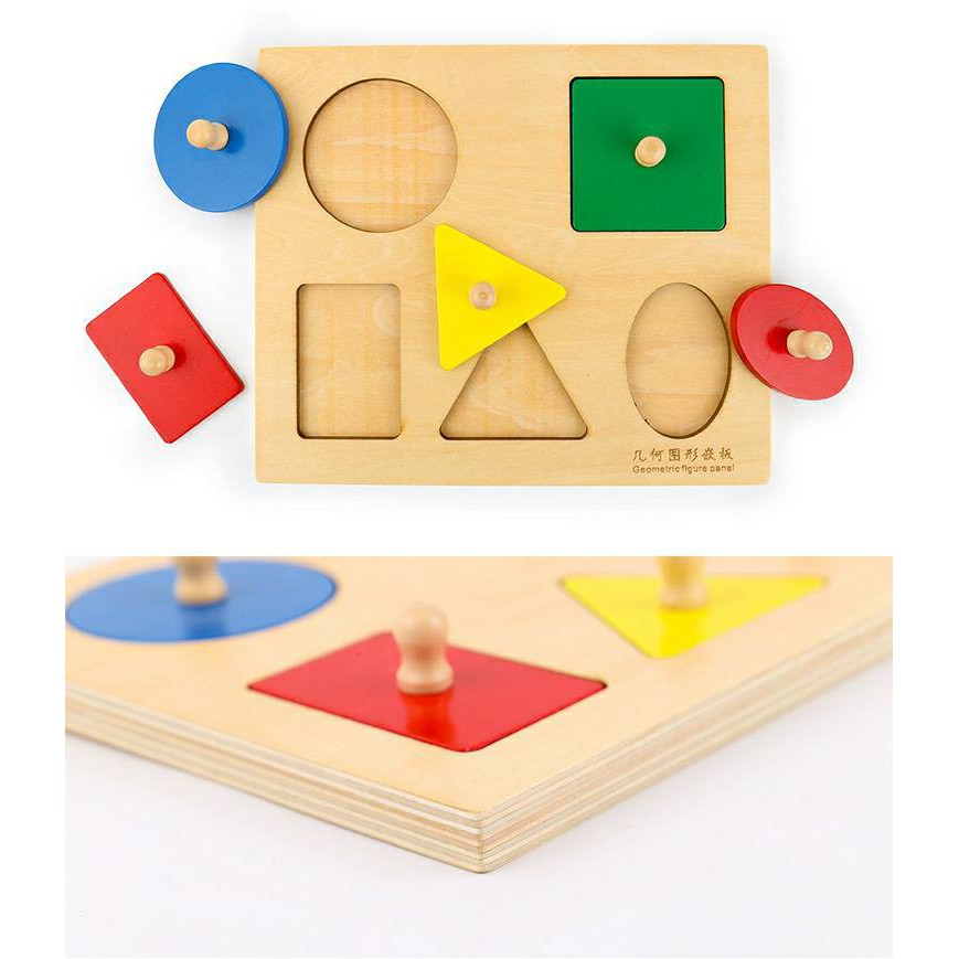 พร้อมส่ง-ของเล่นเด็ก-แผงตัวเลขทางเรขาคณิต-montessori-การศึกษาปฐมวัยช่วยสอนสำหรับทารกและเด็ก