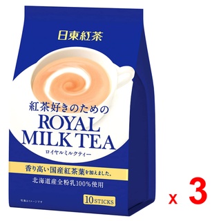 NITTOH ชาปรุงสำเร็จรูป นิตโต้ รอยัง มิลค์ ที ทำจากนมผง และสารสกัดจากชา ชุดละ 3 ถุง ถุงละ 10 ซอง / NITTOH Royal Milk Tea