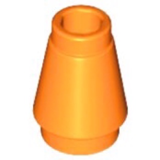 Lego part (ชิ้นส่วนเลโก้) No.4589b / 28701 / 59900 / 64288 Cone 1 x 1 with Top Groove