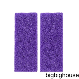 [Biho] 2pcs Foot Pumice Stone Exfoliating Scrub Remover Hard Dead Skin Portable PU Scrub Foot Care Pumice