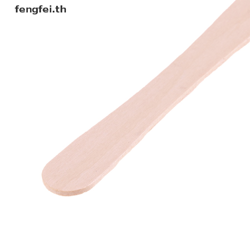 fengfei-ช้อนไม้ไอติม-ด้ามจับยาว-โฮมเมด-50-100-ชิ้น