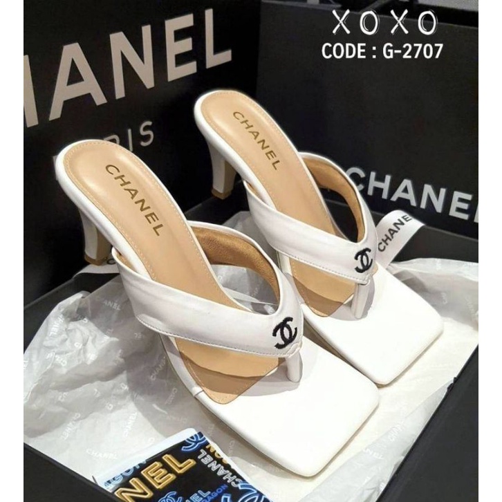 เช็คก่อนกดสั่งซื้อจ้า-รองเท้าส้นสูงงานหนีบ-ส้นไม่สูงมาก-ใส่สบาย-g-2707