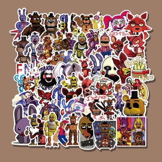 สติกเกอร์ ลายการ์ตูน Five Nights at Freddys กันน้ํา สําหรับติดตกแต่งแล็ปท็อป 50 ชิ้น