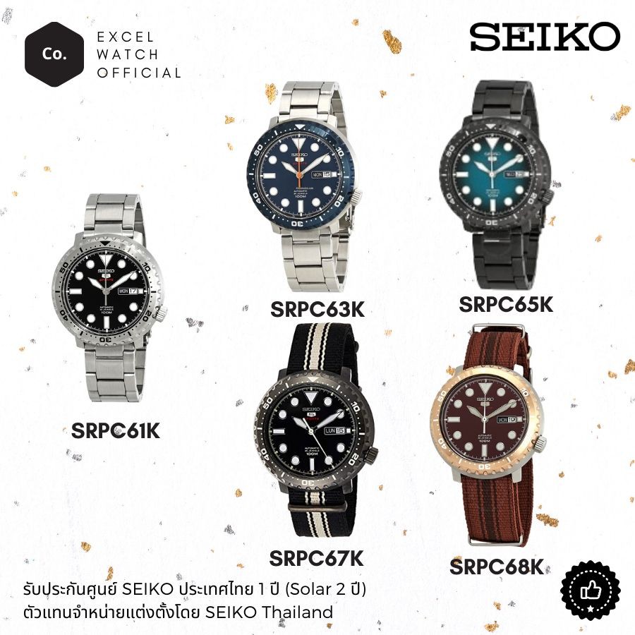 seiko5-นาฬิกาผู้ชายไซโก้-รุ่น-srpc61k-srpc63k-srpc65k-srpc67k-srpc68k