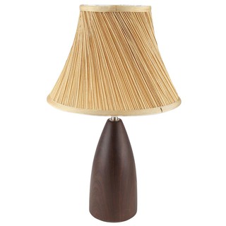 Table lamp TABLE LAMP CLASSIC MT66036/A CARINI FABRIC CREAM/BROWN The lamp Light bulb โคมไฟตั้งโต๊ะ ไฟตั้งโต๊ะ CLASSIC M