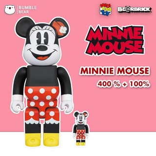 [‼️ของแท้, พร้อมส่ง‼️] 400%+100% Be@rbrick Minnie Mouse 2022