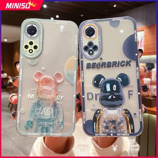 เคสโทรศัพท์มือถือ ซิลิโคน กันรอยเลนส์กล้อง ลายหมีน่ารัก สําหรับ Huawei Nova 5T 3 3i 7 7i 7SE 8 8i 8SE 9 9Pro 9SE Huawei Y7A Y9Prime 2019