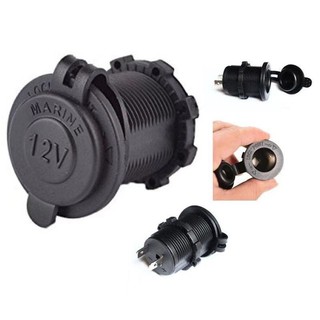 Shopee ยานยนต์ Auto Parts &amp; Accessories ปลั๊ก DC ที่จุดบุหรี่ มีฝาปิดกันน้ำ DC12V   A11