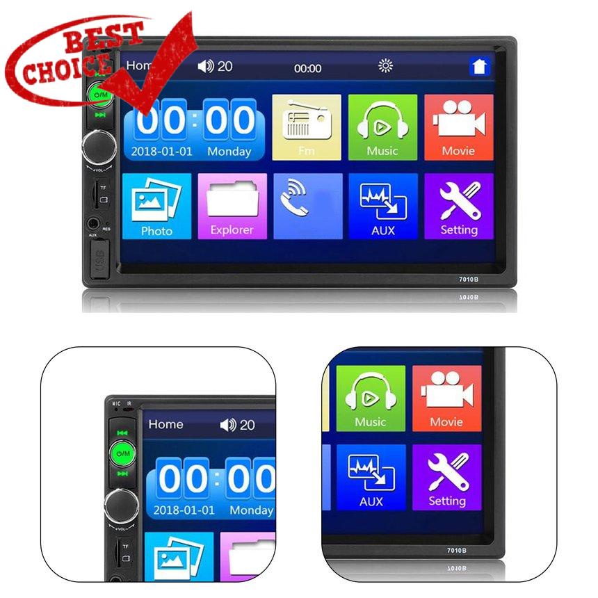 เครื่องเล่นมัลติมีเดียวิทยุ-2-din-หน้าจอสัมผัส-ความละเอียดสูง-7-นิ้ว-สําหรับรถยนต์
