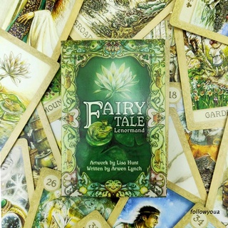 Folღ การ์ดเกม Fairy Tale Lenormand Tarot 38 สําหรับครอบครัว