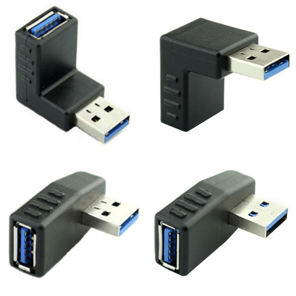 ราคาและรีวิวอะแดปเตอร์เชื่อมต่อ USB 3.0 A Male to Female งอ90องศา(สินค้ามีพร้อมส่ง)