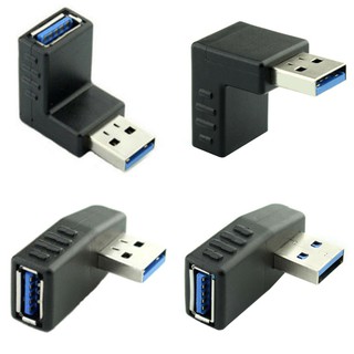 ภาพหน้าปกสินค้าอะแดปเตอร์เชื่อมต่อ USB 3.0 A Male to Female งอ90องศา(สินค้ามีพร้อมส่ง) ซึ่งคุณอาจชอบราคาและรีวิวของสินค้านี้