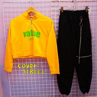 coverstreet 💛 ชุดเต้น ชุดสตรีท ชุดเต้นโคฟเวอร์ ชุดเต้นโคฟ ชุดโคฟ  กางเกงเต้น