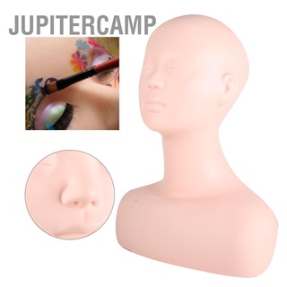 Jupitercamp หุ่นหัวนางแบบ แบบนิ่ม อเนกประสงค์ สําหรับฝึกแต่งหน้า วิกผม หมวก