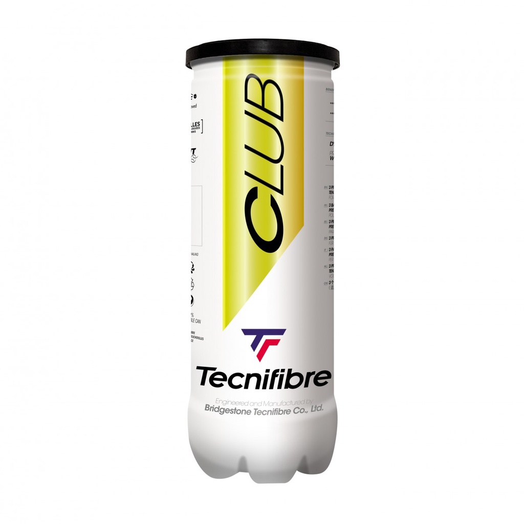 ภาพหน้าปกสินค้าTecnifibre ลูกเทนนิส Club 3 Tennis Balls Tube  Green ( 3490150058032 ) กระป๋องละ 3 ลูก จากร้าน apxofficial บน Shopee