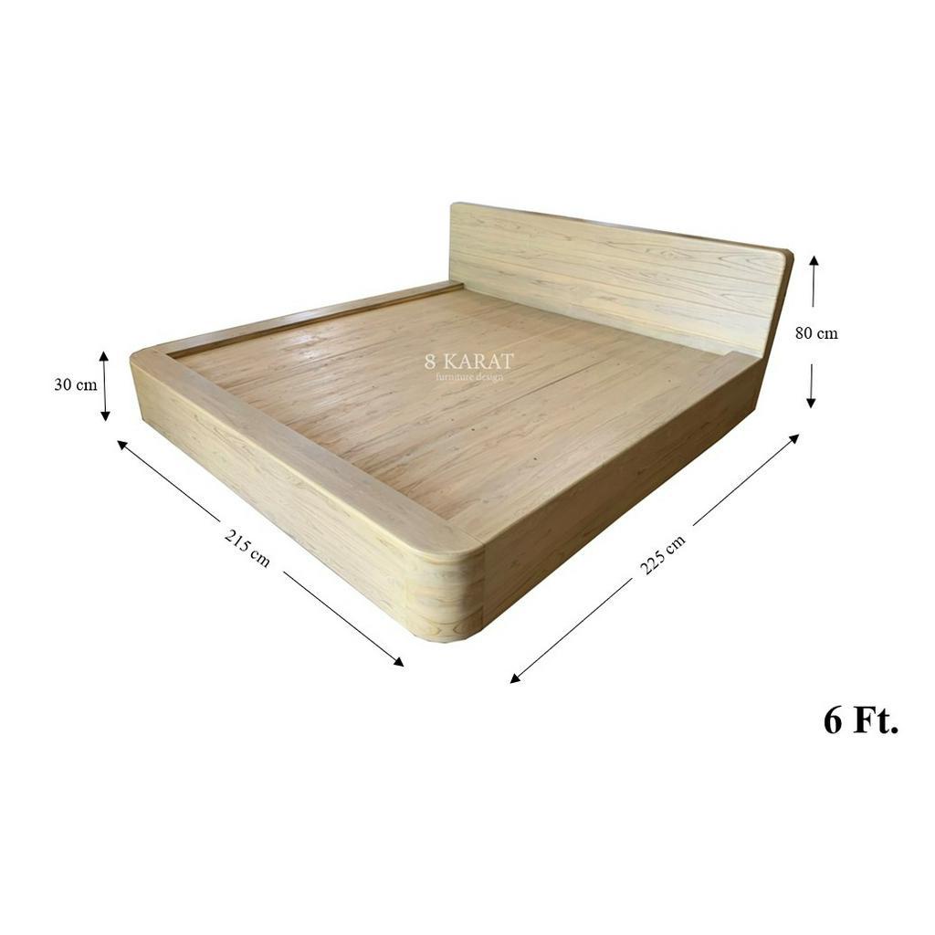 เตียงหัวโค้ง-kr105-ขนาด-6ฟุต-สีน้ำตาล