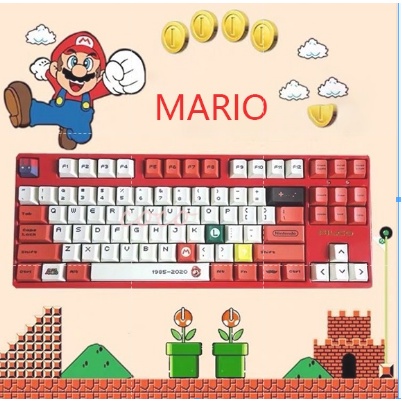 Mario keycaps มาริโอ keycaps 119ตัว DIYปุ่มกดแบบเครื่องกล | Shopee Thailand