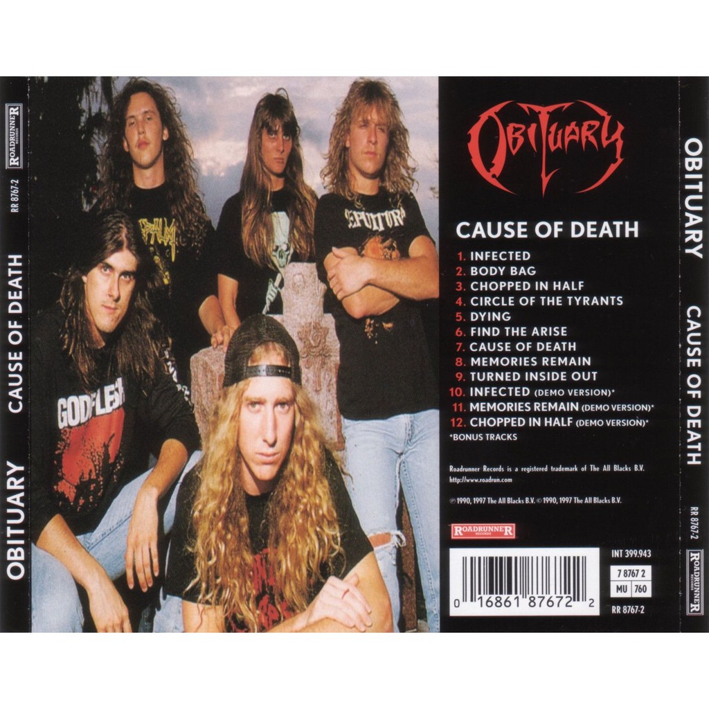 ซีดีเพลง-cd-obituary-1990-cause-of-death-remaster-1997-ในราคาพิเศษสุดเพียง159บาท