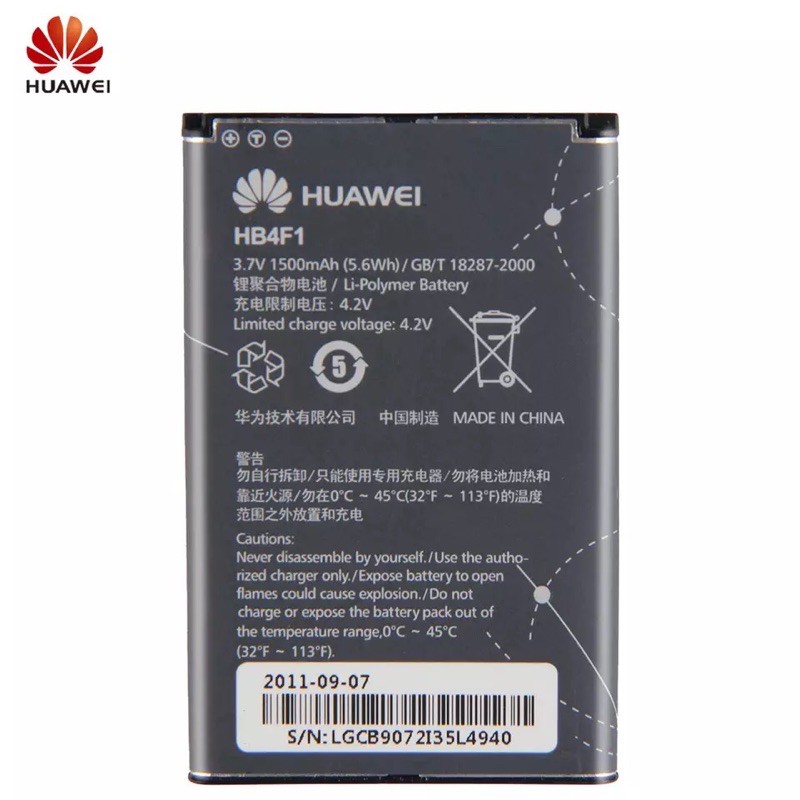 huawei-hb4f1แบตเตอรี่เดิมสำหรับhuawei-u8800-u8220-u8230-e5830-e5838-e5-c8600-e585-ascend-m860-x5-c8800-แบตเตอรี่