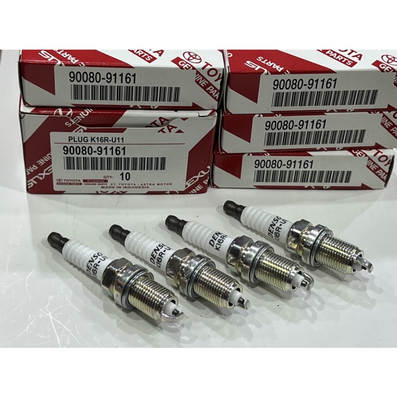 หัวเทียน-ได้4หัว-แท้เบิกtoyota-k16ru11-รุ่นae100-112-4a-5a-7a-altis-3zz-vios-yarisปี2002-2013-avanza