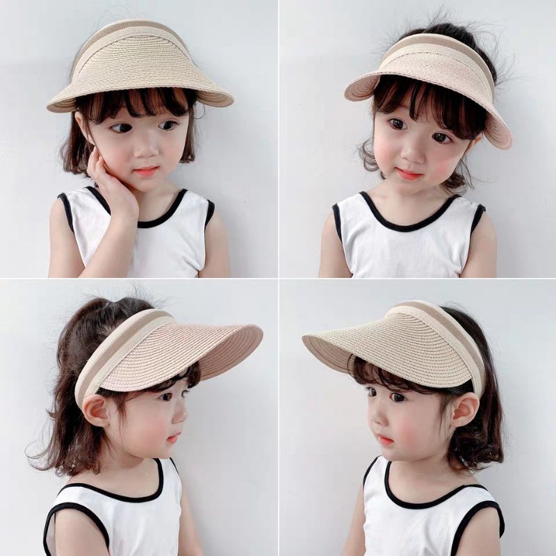 ภาพหน้าปกสินค้าหมวกสานใส่​ได้​ทั้ง​เด็ก​ผู้หญิง​และ​ผู้ชาย​อายุ​2_8ปี