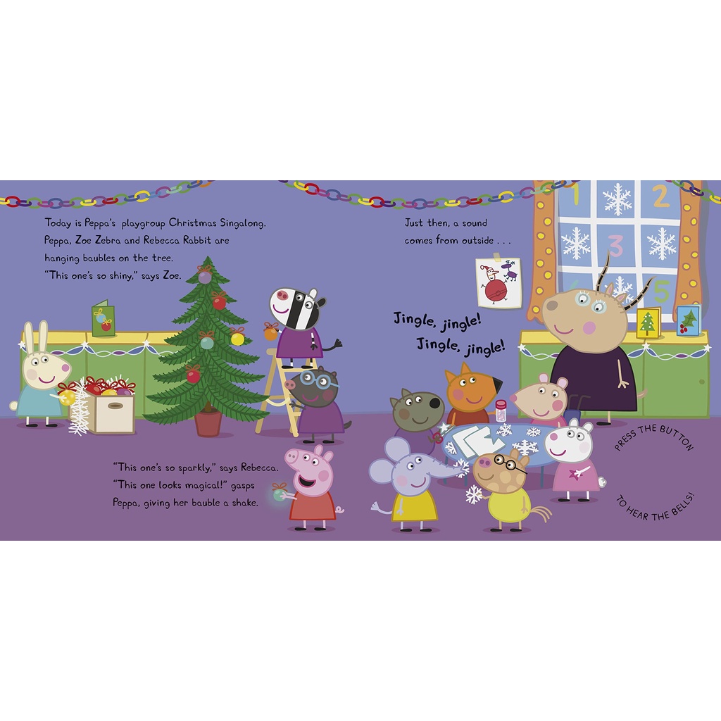 หนังสือนิทานภาษาอังกฤษ-peppa-pig-peppas-jingle-bells-hardcover