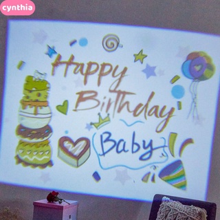 อุปกรณ์ประกอบฉากโปรเจคเตอร์ Happy Birthday และโปรเจคเตอร์ -Cynthia