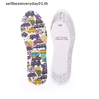 สินค้า // 1 คู่ การ์ตูนน่ารัก DIY ตัดพื้นรองเท้าเด็ก ซิลิโคนนุ่ม รองเท้า insoles