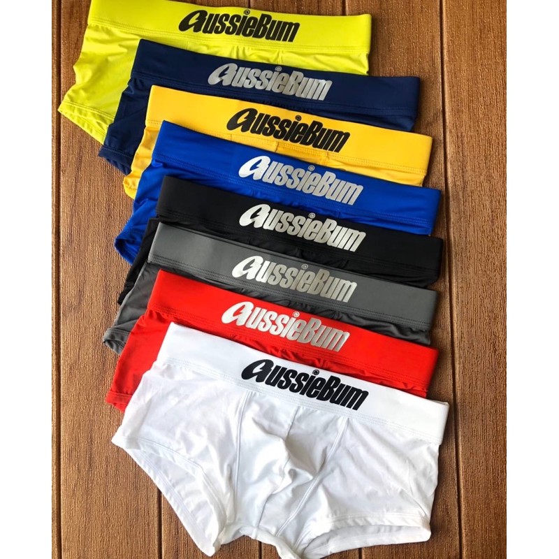 ภาพหน้าปกสินค้าพร้อมส่ง กางเกงในชาย Aussiebum ทรงTrunk ผ้าไนลอน