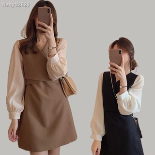ชุดเดรส เซ็กซี่ คอวี เหมาะใส่ในฤดูใบไม้ร่วง สำหรับผู้หญิง S-2XL
