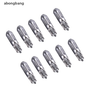 [abongbang] แผงแดชบอร์ดหลอดไฟเบรก 12V 1.2W T5 10 ชิ้น