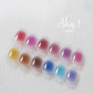 สติ๊กเกอร์ติดเล็บ>>สีออมเบร์<<แบบไม่ต้องไล่สี