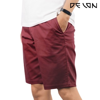 สินค้า DELON กางเกง ขาสั้น ผู้ชาย SV3312 แบบซิปหน้า ผ้าคอตตอน100% สีคลาสสิคไอเท็มใหม่ที่สวมสบาย พร้อมหูร้อยเข็มขัดเอว มีกระเป๋า
