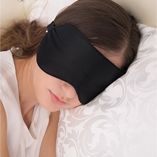 ภาพหน้าปกสินค้าAlaska Bear ผ้าปิดตา 100% Mulberry Silk Sleep Mask/Blindfold, 19 momme 600 thread counts, super smooth (Color Black) ที่เกี่ยวข้อง