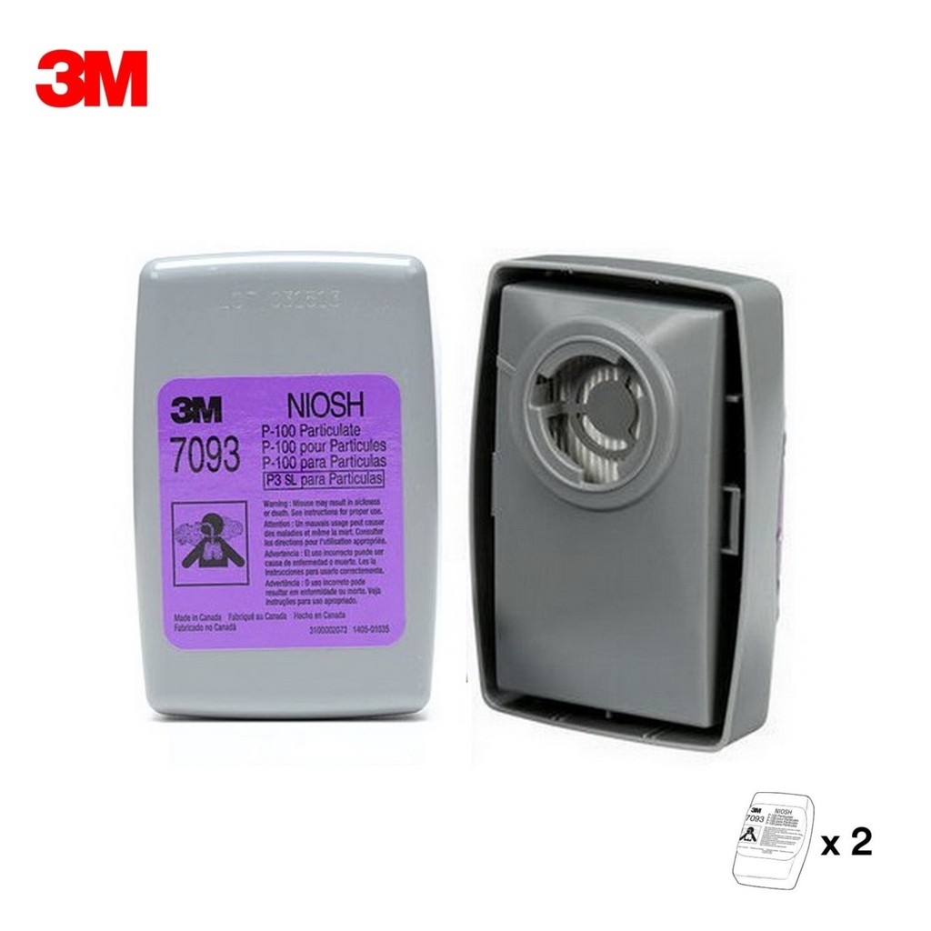 3m-7093-ตลับกรอง-2ชิ้น-p100-filter-suitable-for-welding-fit-with-3m-6000-6500-6800-7000-series-respirator-niosh