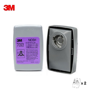 3M 7093 ตลับกรอง (2ชิ้น) P100 Filter/ Suitable for Welding/ Fit with 3M 6000/6500/6800/7000 Series Respirator/ NIOSH