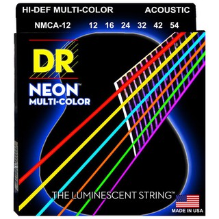 ภาพหน้าปกสินค้าสายกีต้าร์โปร่ง เบอร์ 12 DR Strings แบบเคลือบเรืองแสง รุ่น NMCA-12 - สีรุ้ง (Made in USA) ที่เกี่ยวข้อง