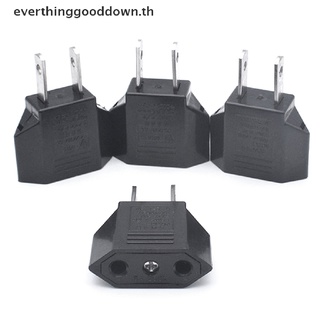 EVER American Travel Adapter 2 pin European EU To US plug Power adapter Converter .