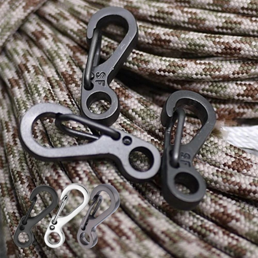 ภาพหน้าปกสินค้าคาราบิเนอร์ ตะขอพวงกุญแจ อลูมิเนียม ขนาดเล็ก Paracord Carabiner Edc 1 ชิ้น จากร้าน enjoysports.th บน Shopee