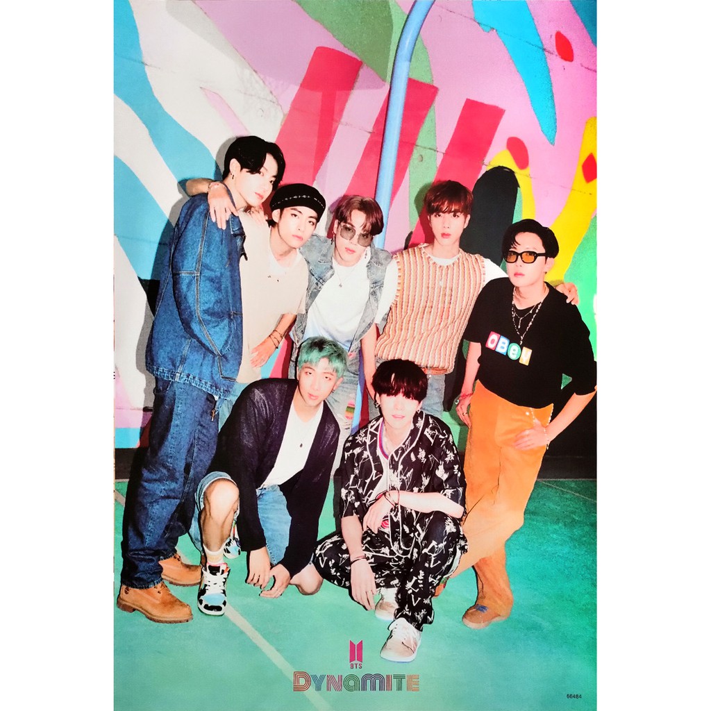โปสเตอร์-อาบมัน-รูปถ่าย-บอยแบนด์-เกาหลี-bts-dynamite-poster-14-4-x21-inch-korea-boy-band-k-pop