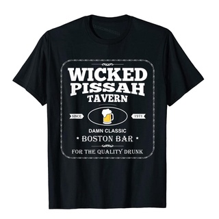 [S-5XL] เสื้อยืด ผ้าฝ้าย พิมพ์ลาย Wicked Pissah Boston Bar สไตล์สตรีท ยอดนิยม สําหรับผู้ชาย