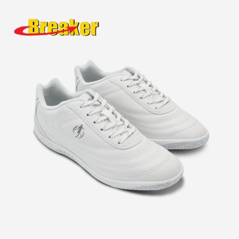ภาพหน้าปกสินค้ารองเท้า Breaker Futsal BK30 สีขาว-ดำ จากร้าน jp_sports บน Shopee
